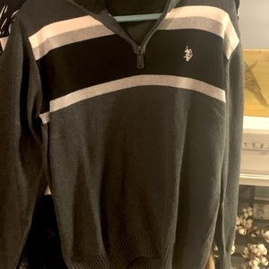 US ASSN polo half zip pull over